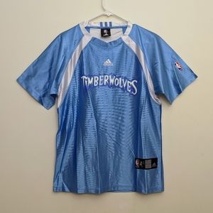 Minnesota Timberwolves Warm Up Practice Shirt Adidas NBA Authentics Men's Large